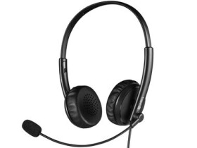 Sandberg 2in1 Office Headset černá / sluchátka s mikrofonem / 3.5 mm jack / USB / 1.5 m (126-21)