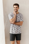 3391 PÁNSKÉ PYŽAMO ARCHIE S-2XL šedá 2XL