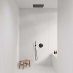 STEINBERG - 390 Hlavová sprcha, 50x50 cm, matná černá 390 5502 S