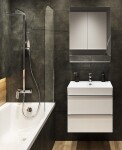 CERSANIT - Sada C722 VIRGO 60 bílá (skříňka FSC MIX70% SGSCH-COC-007574 + chrómová úchytka) VIR S4019-003