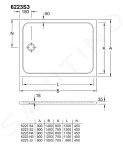 VILLEROY & BOCH - Lifetime Plus Sprchová vanička, 1400x800 mm, Anti-slip, alpská bílá 6223S301