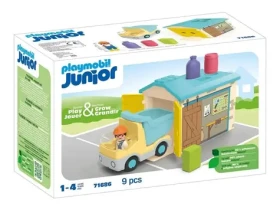 Playmobil® Junior 71686 Vyklápěcí auto s garáží