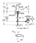 GROHE - Start Flow Umyvadlová baterie s výpustí, chrom 23769000