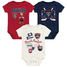 Outerstuff Dětské body Florida Panthers NHL Littlest Player 3Pk Creeper Se Velikost: Batole 0-3 Měsíce