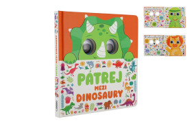 Knížka Pátrej mezi dinosaury 20x20x1,5cm - Claire Mowat
