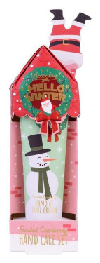 Sada péče o ruce Hello Winter s pilníkem Sněhulák Brusinka 30ml