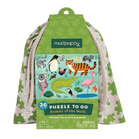 Mudpuppy Puzzle na cesty - Zvířata světa (36 dílků)