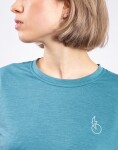 Tričko Patagonia W's L/S Cap Cool Daily Graphic Shirt - Waters Swelldrifter: Wetland Blue X-Dye