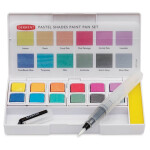 Derwent Pastel Shades Paint Pan Set pastelové akvarelové barvy 12 ks