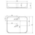 SAPHO - Koupelnový set CIRASA 81, bílá lesk KSET-030