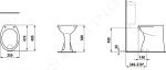 Laufen - Albonova Stojící WC, 480x350 mm, bílá H8219980000001