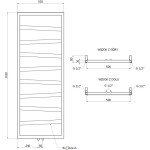 MEXEN - Zoom otopný žebřík/radiátor dekorativní 1430 x 530 mm, 477 W, černá W130-1430-530-00-70