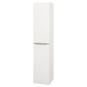 Mereo Mailo, koupelnová skříňka vysoká 170 cm, bílá, elox AL madlo CN514LPN