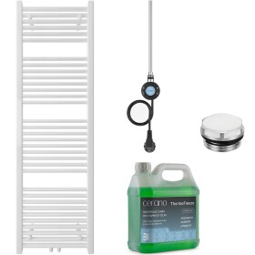 CERANO Koupelnový elektrický radiátorový set Lincoln - WIFI - 600W - bílá lesklá - 1600x500 mm