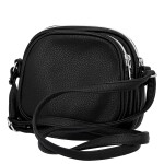 Trendy dámská koženková crossbody kabelka Cica, černá