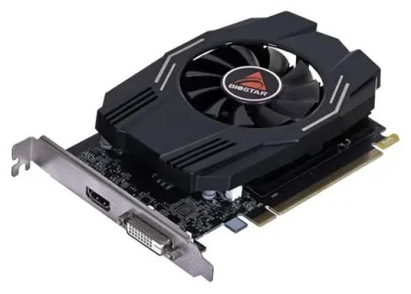 Biostar GeForce GT 1030 4GB / Grafická karta / 1152 MHz / GDDR4 2100 MHz / 64bit / PCIe 4.0 / DVI-D + HDMI (VN1034TB46)