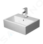 DURAVIT - Vero Air Umývátko 450x350 mm, s přepadem, otvor pro baterii, WonderGliss, bílá 07244500001