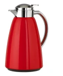 Emsa CAMPO Vacuum 1 l červená / Vakuová konvice (termoska) / sklo / rychlouzávěr Quick Tip (516525)