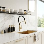 REA - Kuchyňská baterie CASTOR - gold brush REA-B4321
