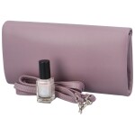 Stylové dámské psaníčko s atypickou klopou Vuho, jemná fialová