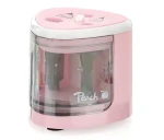 Peach PO102 růžová / Elektrické ořezávátko / 4x AA baterie / Dětský zámek (511118)