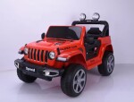 Mamido Elektrické autíčko SPEED 4x4 červené | 180W | EVA | LED | 2,4Ghz | ECO kůže | 12V7Ah