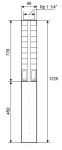 Ponorné čerpadlo EVAK V4S-3M29, 400V, 2,2kW, 2m kabelu
