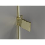 MEXEN/S - Lunar-F sprchový kout skládací dveře levá 90 x 90, transparent, zlato 836-090-090-50-00-L