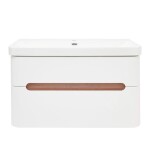 Koupelnová skříňka s umyvadlem SAT Fusion 97,5x53x45 cm bílá matná mat SATFUSION2100WU SATFUSION2100WU
