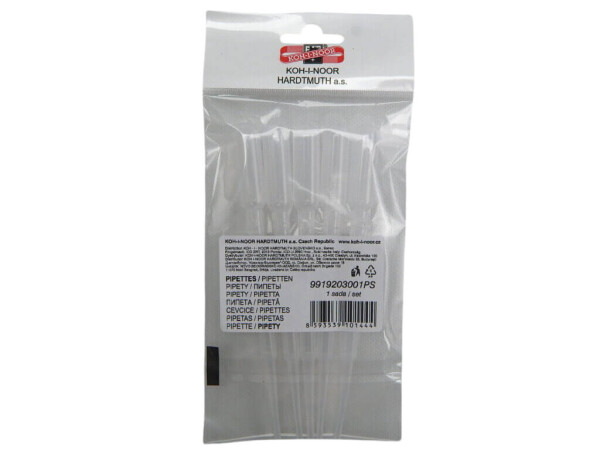 Koh-i-Noor Pipeta plastová 3 ml, sada 5 ks