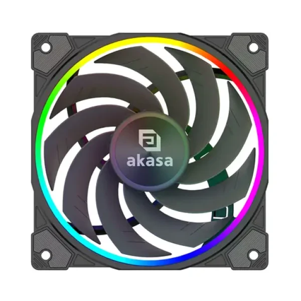 AKASA SOHO AR12 černá / 120mm / Hydro Dynamic Bearing / 31.8 dB @ 2000 RPM / 58.3 CFM / 4-Pin PWM (AK-FN123)