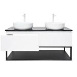 Koupelnová skříňka s krycí deskou SAT B-Way 119x30x45 cm bílá lesk BWAY120WTKUBF BWAY120WTKUBF