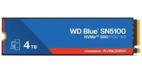WD Blue SN5100 4TB / M.2 SSD 2280 NVMe / PCIe Gen4 x4 / čtení: 6900 MBps / zápis: 6700 MBps / 5y (WDS400T5B0E)