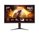 27" AOC CQ27G4Z2 černo-červená / Herní monitor / Fast VA / QHD / 1500R / 400Hz / HDMI+DP (CQ27G4Z2)