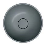 OMNIRES - SHELL M+ umyvadlo na desku, O35 cm, popelavě šedá matná SHELL350UNAG