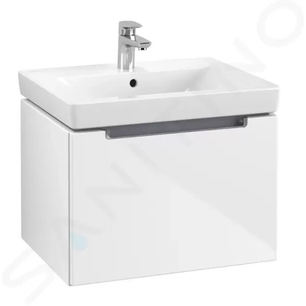 VILLEROY & BOCH - Subway 2.0 Umyvadlová skříňka, 587x420x454 mm, 1 zásuvka, Glosy White A68710DH