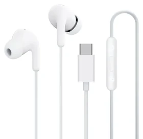 Xiaomi Type-C Earphones M2413E1 bílá / Sluchátka s mikrofonem / USB-C / 1,25 m (57983)