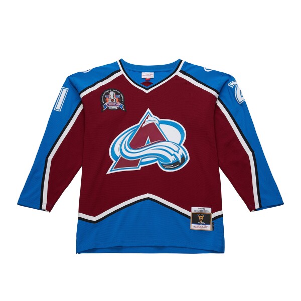 Mitchell & Ness Pánský dres Peter Forsberg Colorado Avalanche 1995 NHL Dark Jersey Velikost: L