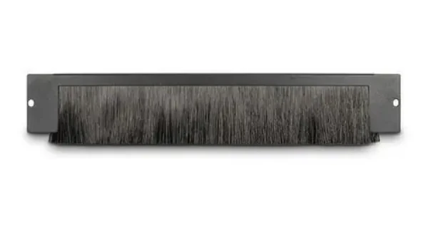 Inter-Tech kartáčová lišta 19" černá / Krycí lišta pro rozvaděč / 1U / 360x66x10 mm / ocel (88887357)