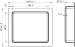 MEXEN - X-Wall-S modul pro vestavbu do stěny SMC s límcem 35,5 x 40,7 cm, bílá 1901354109