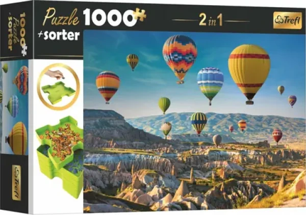 Trefl - Puzzle - 2v1 Balóny nad Kapodokií s třídičem
