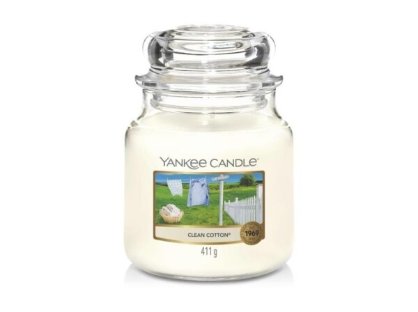 YANKEE CANDLE Clean Cotton svíčka 411g