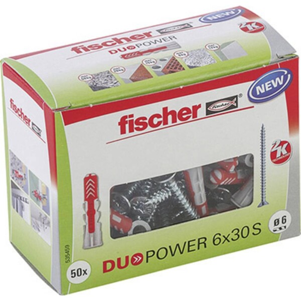 Fischer DUOPOWER 6x30 S LD 2komponentní hmoždinka 30 mm 6 mm 535459 50 ks