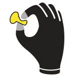 Pracovní rukavice Delta Plus VV733JAG609 Barva: Reflexní/Žlutá, Velikost rukavic: 9, 1 ks