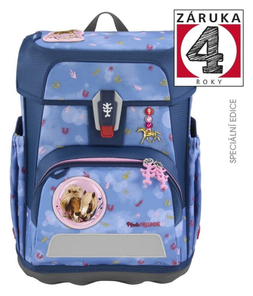 Školní aktovka CLOUD Spiegelburg, Pferdefreunde, Horse Friends- 5 dílný set, AGR certifikát