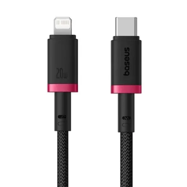 Baseus Dura (P10377800U01-01) Rychlonabíjecí kabel USB-C/Lightning 20W 1m černo-šedá (P10377800U01-01)