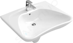 VILLEROY & BOCH - ViCare Umyvadlo Vita, 600x490 mm, s přepadem, otvor pro baterii, bílá 71196301