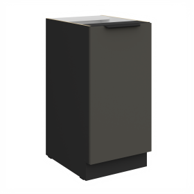 Spodní skříňka Aria 40 D 1F BB Barva korpusu: Černá, Barva dvířek: GR - Graphite AFM