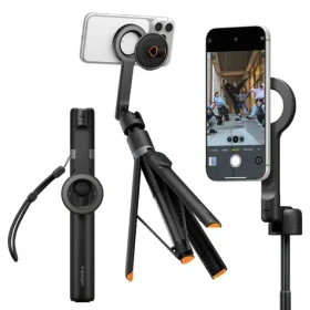 Spigen S582W Selfie Stick MagFit+ černá / Stativ na telefon / Bluetooth 5.0 / 27,8-166,5 cm (AMP11372)
