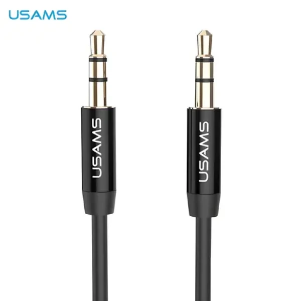 USAMS YP-01 Audio kabel Jack 3,5mm (M) - Jack 3,5mm (M) černá / Audio kabel / propojovací / 1 m (YP101)